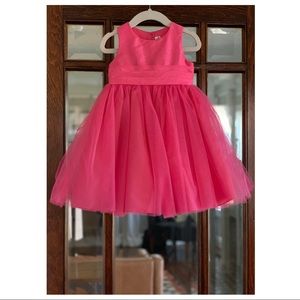 Sleeveless Pink Taffeta and Tulle Dress Easter